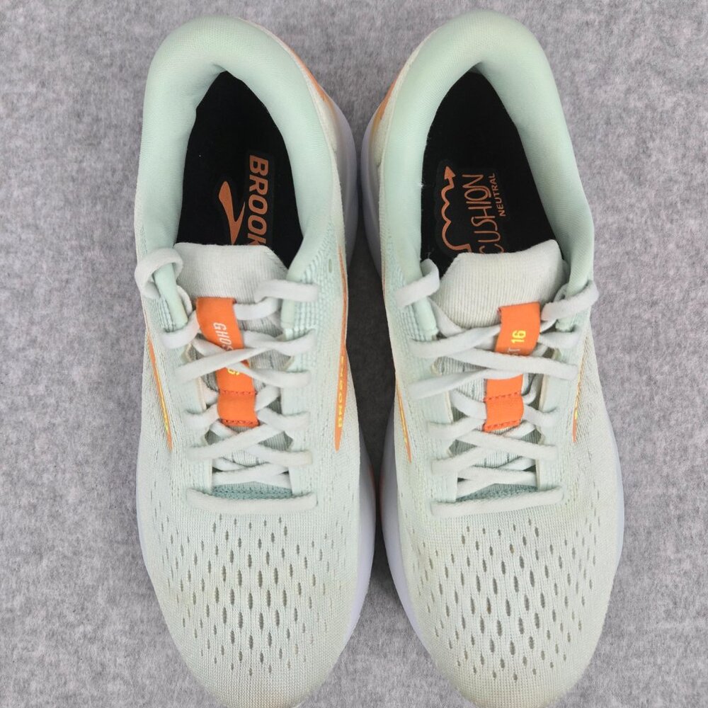 Brooks Ghost 16 Womens 9.5 B Running Shoes Sneakers Skylight Coconut Sunset - Picture 4 of 12